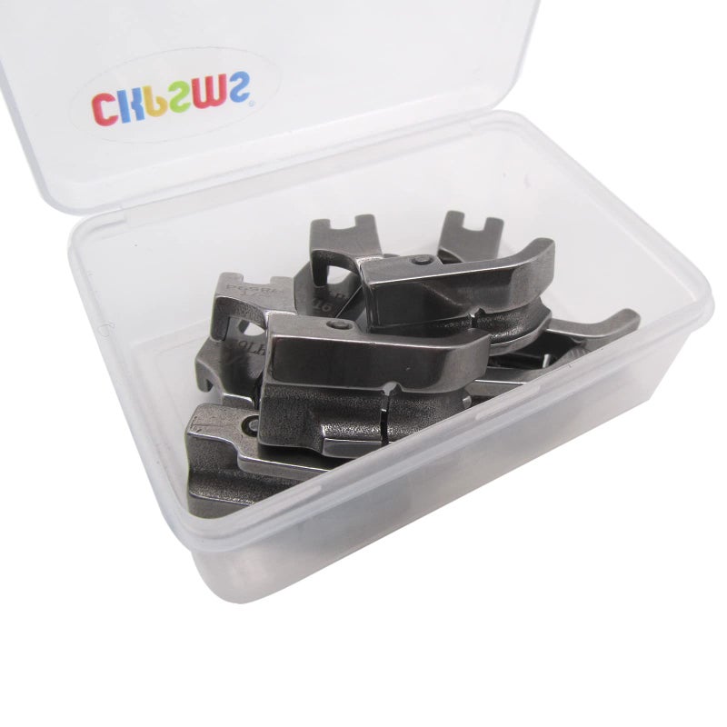 CKPSMS Brand -#P69LH+P69RH Set of High Shank Hinged Piping Feet Compatible with/Replacement for JUKI Brand Brother Brand Singer Brand Industrial Single Needle Sewing Machine(P69RH+P69LH 1/8+3/16+1/4) - Image 3